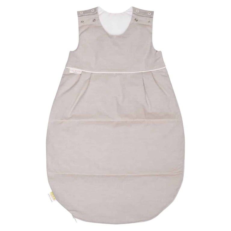 Baby Kochs Exklusiv Daunenschlafsack 3,5 TOG beige Ansicht vorne