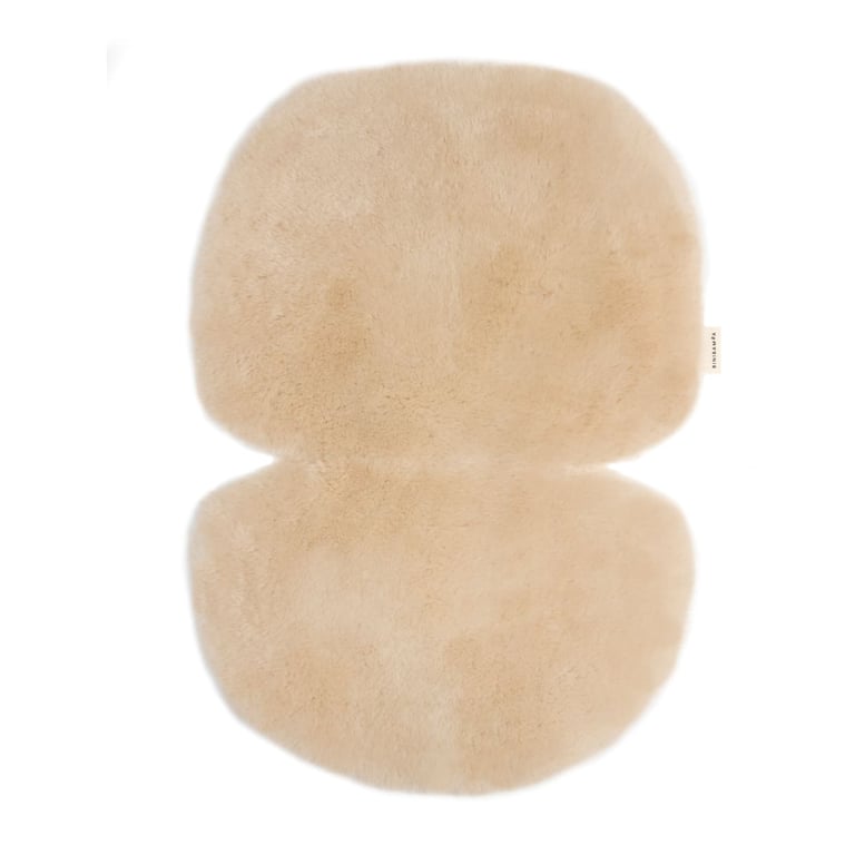 Binibamba Schafsfell Snuggler für Buggy, Kinder- und Stubenwagen Peanut
