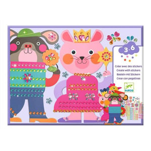 Djeco Sticker 3-6 Glitzer
