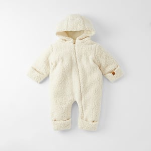 Cloby Teddy Anzug, off-white