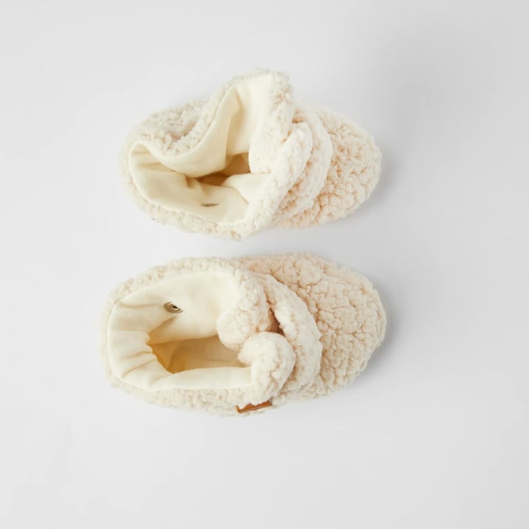Cloby Teddy Booties, off-white 1
