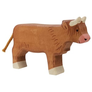 Goki Holzfigur Schottisches Hochlandrind, stehend