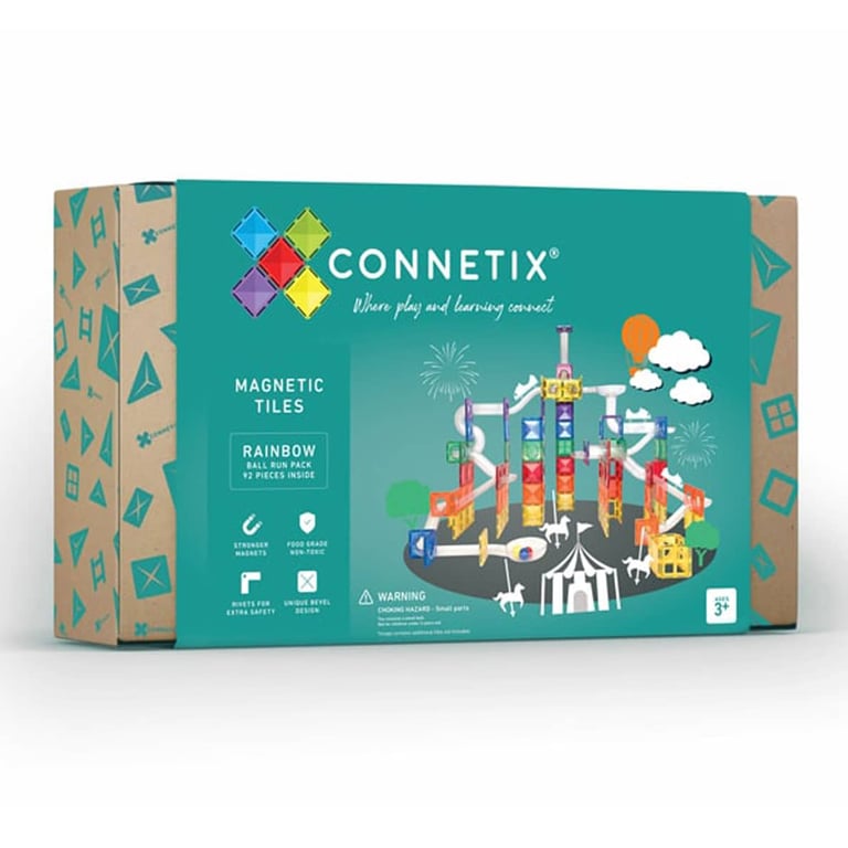 Connetix Kugelbahn Rainbow, 92-teilig