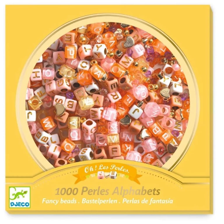 Djeco Schmuck basteln Buchstaben Gold