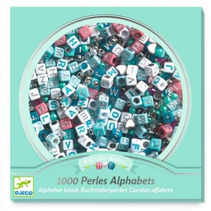 Djeco Schmuck basteln: Buchstaben Silber