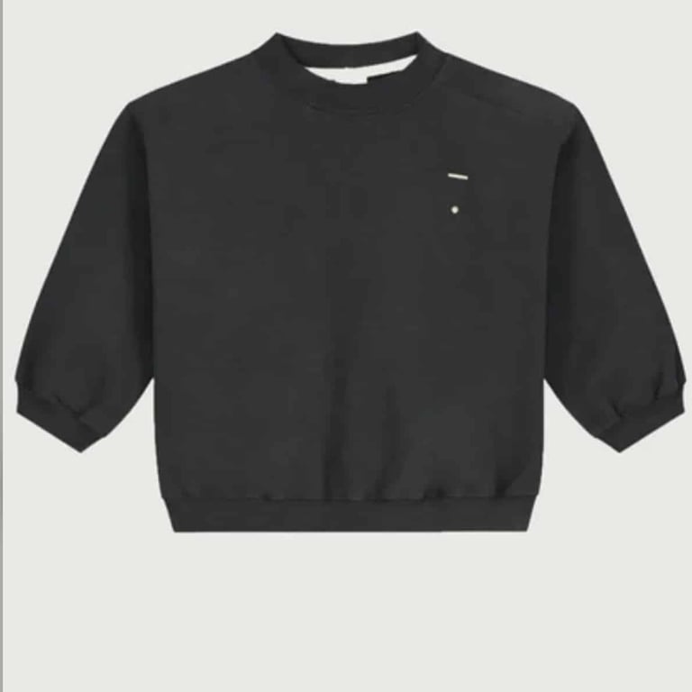 Gray Label Baby Sweater Dropped Shoulder, nearly black