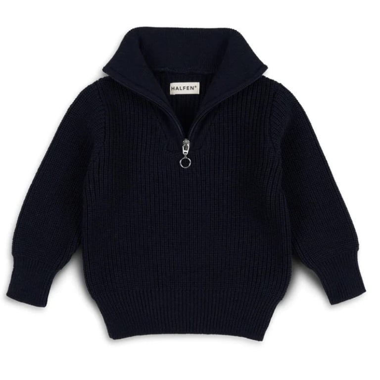 Halfen Kinder Strick Troyer, marine 4