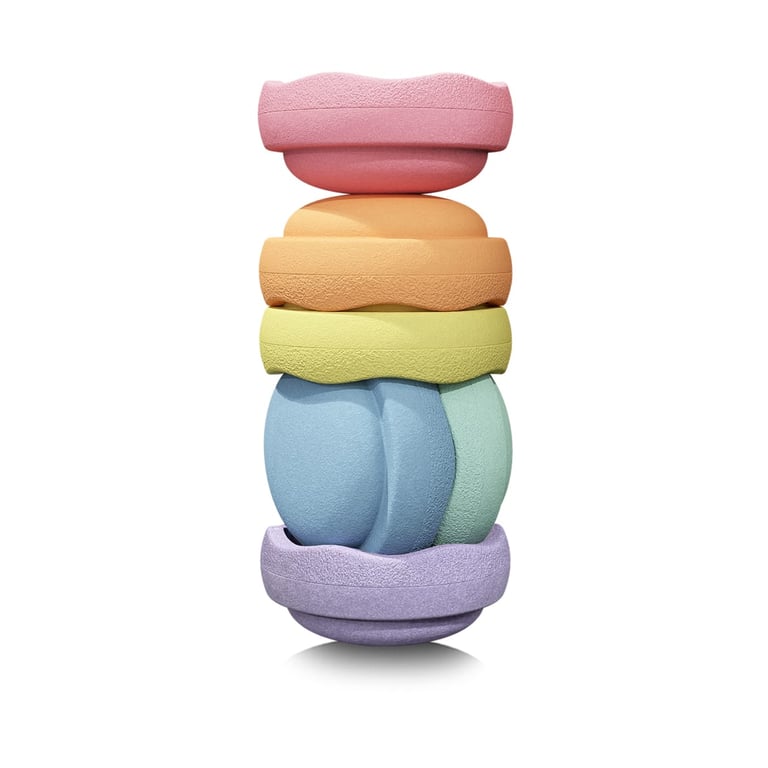 Stapelstein Original rainbow pastel Neu 1