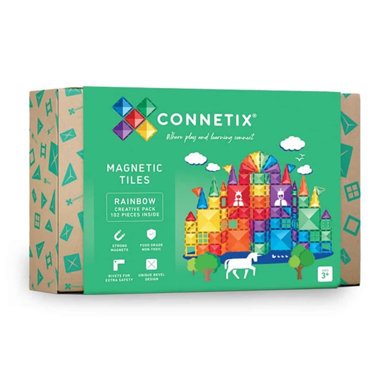 Connetix Magnet Bausteine Rainbow Creativ, 102-teilig