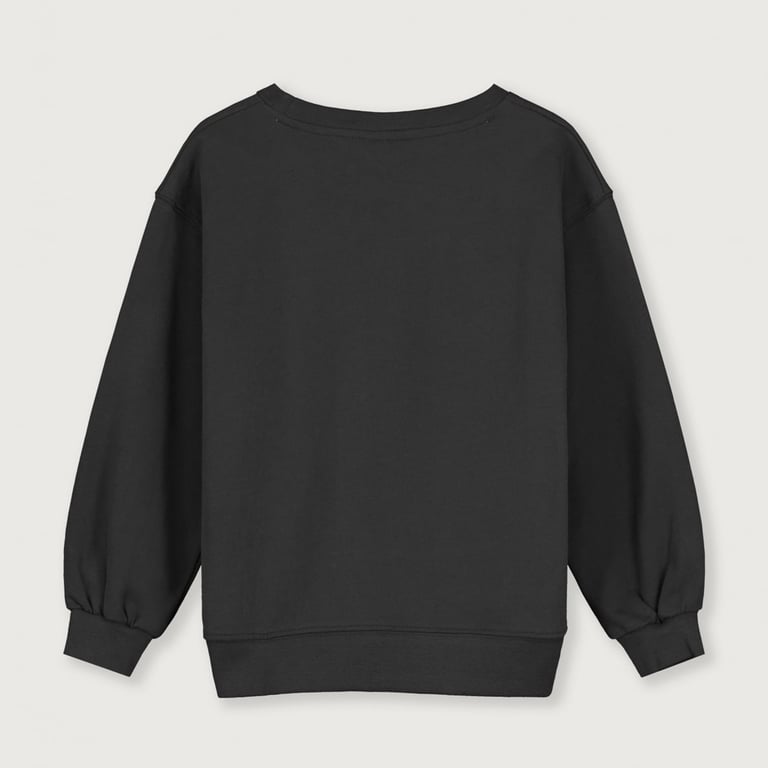 Gray Label Kids Sweater Dropped Shoulder, nearly black 1