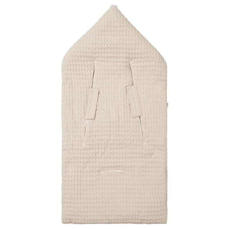 Koeka Autositz Fußsack 0+ 3/5 Punkte Plüsch Oslo sand 1