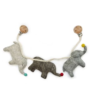 Gamcha Kinderwagenkette Elephants