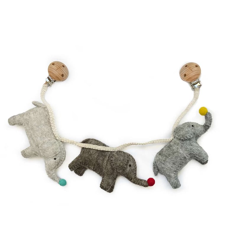 Gamcha Kinderwagenkette Elephants