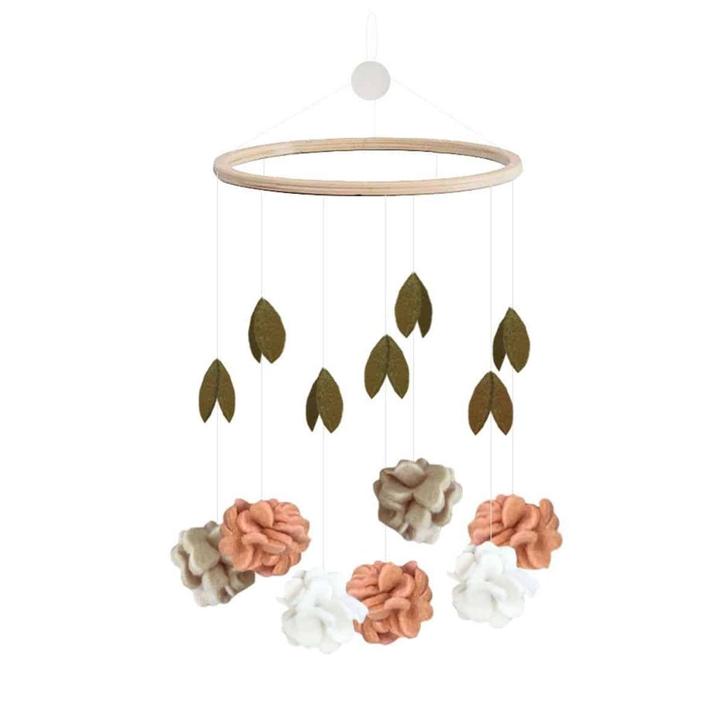 Gamcha Mobile Flowers, coral