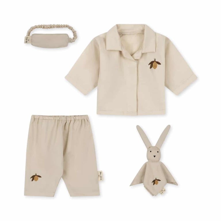 Konges Sløjd Puppenset Gerd goes to bed, seedpearl