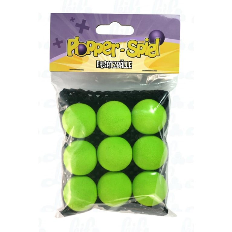 Leif Ersatzbälle (9 Stück) für das Plopper Spiel grün