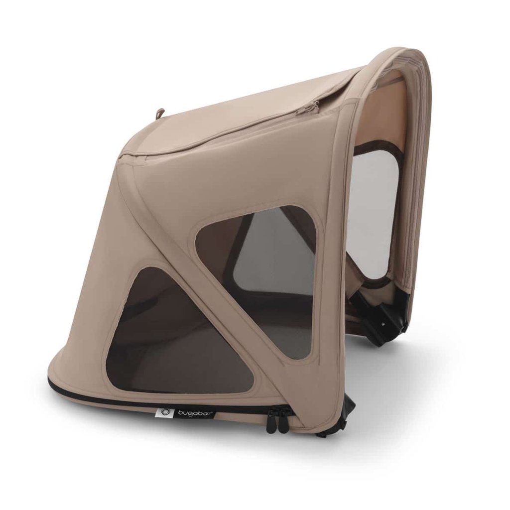 Bugaboo Donkey Sonnendach mit Lüftungsfenstern, Dune taupe