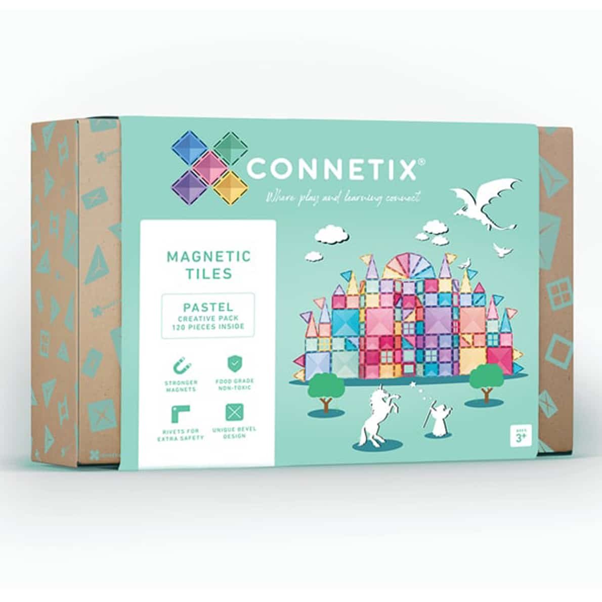 Connetix Magnet Bausteine Pastel Creative, 120-teilig