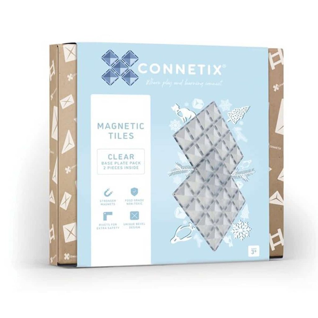Connetix Transparente Grundplatte (2 Stück)