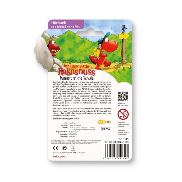 Kekz Audiochip Der kleine Drache Kokosnuss - Kommt in die Schule 1