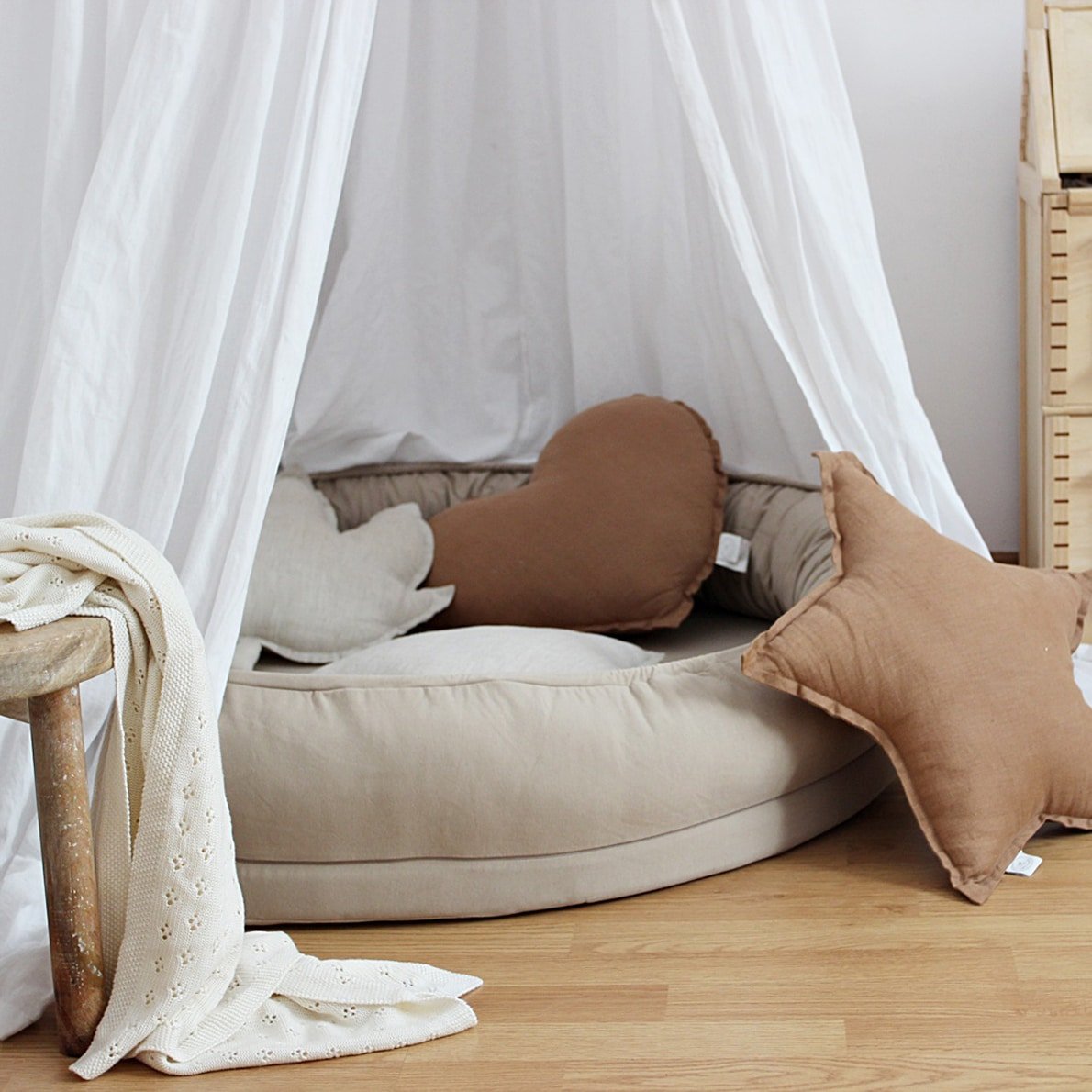 Cotton & Sweets Basic Junior Nest without ruffles Cappuccino 2