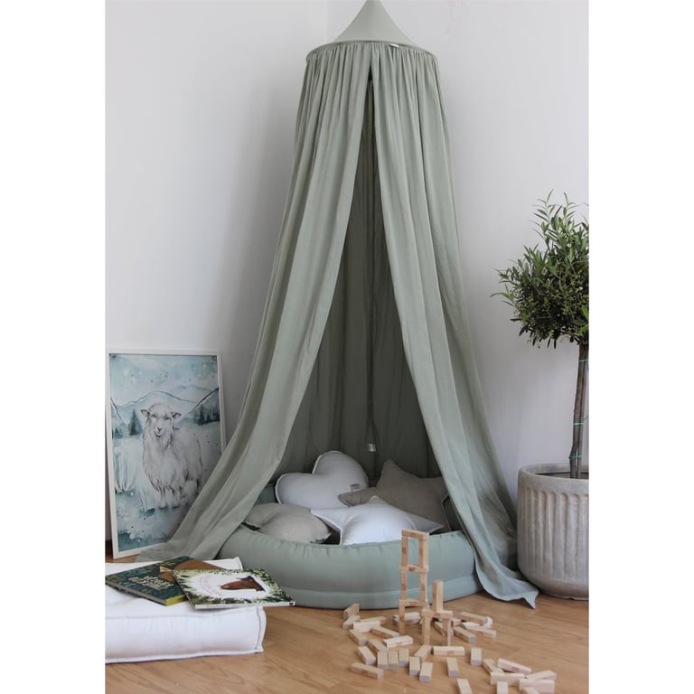 Cotton & Sweets Basic Junior Nest without ruffles Desert Green 1