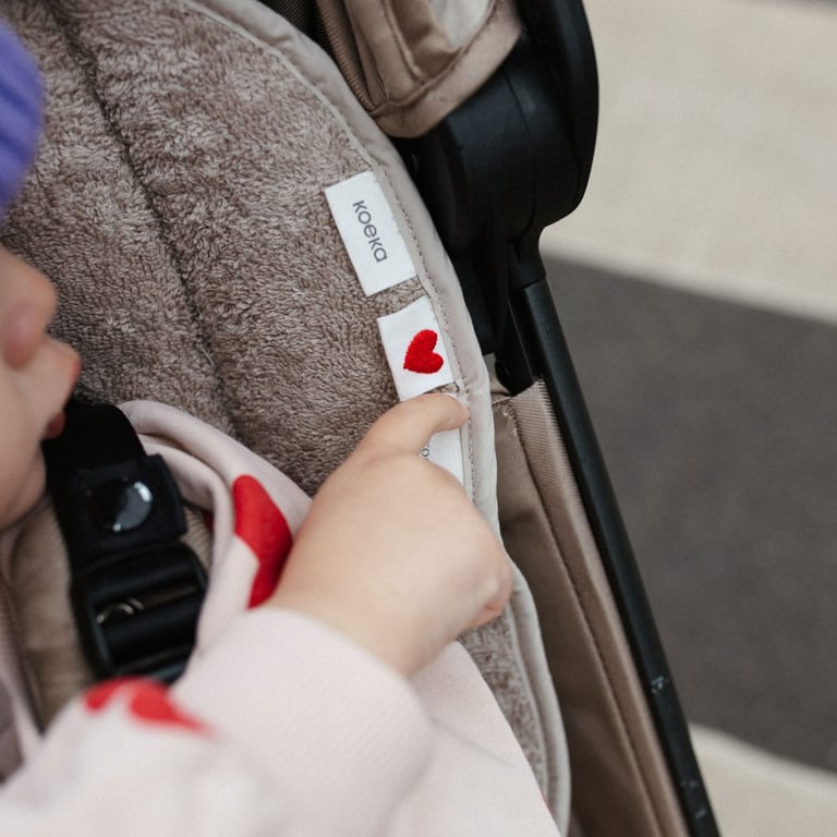 Koeka x Baby Kochs LOVE Buggy Einlage Dijon organic, Clay 6