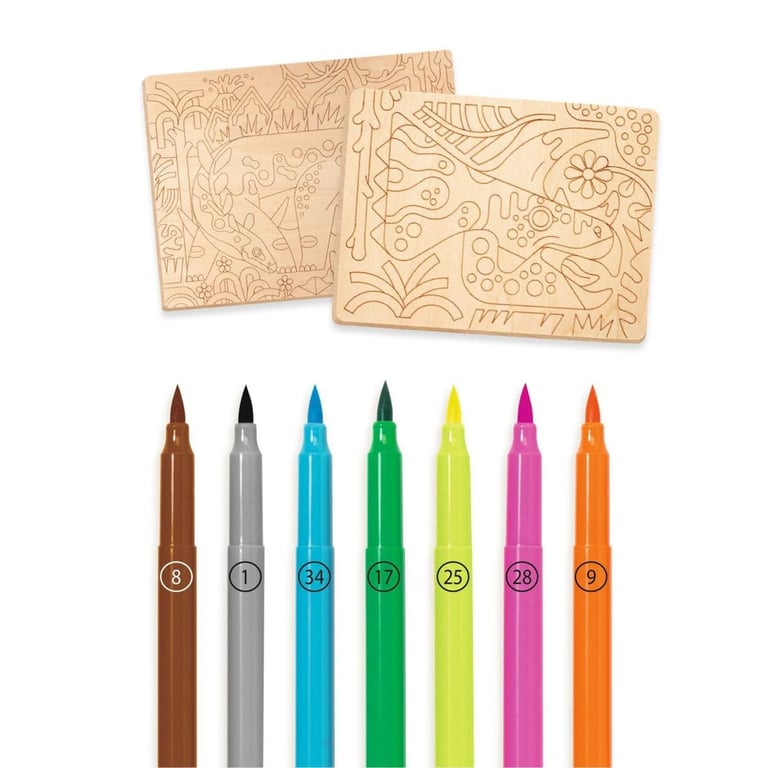 Djeco Filzstifte Dino Welt 1