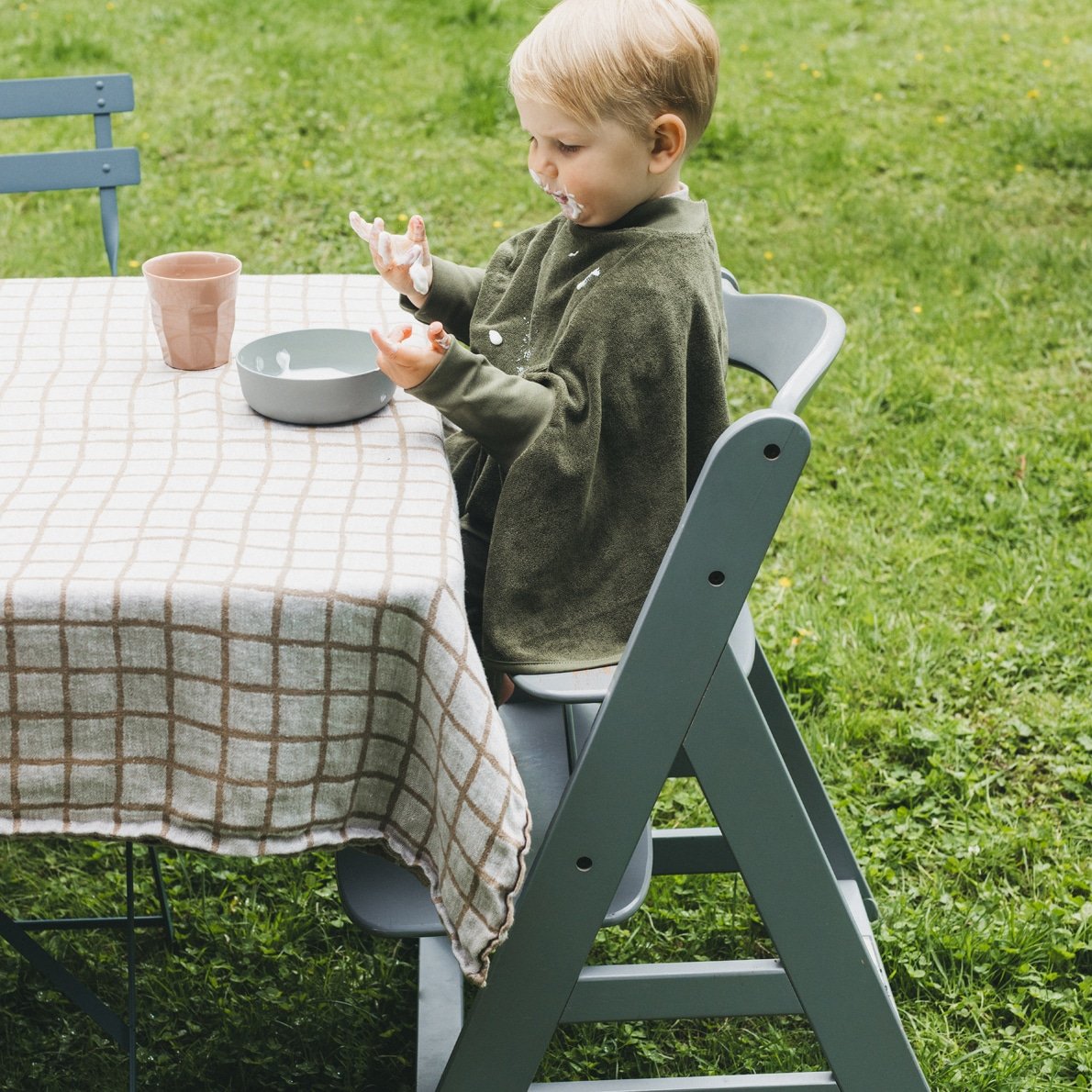 Little Casimir Lätzchen Boo - Frottee Waterproof olive 1