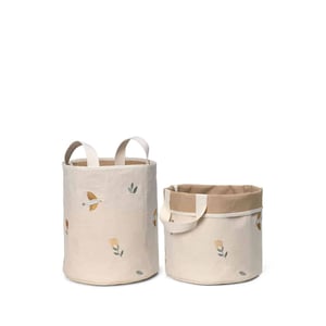 Dear April bestickte Aufbewahrungskörbe, klein, 2-er Set, Songbirds