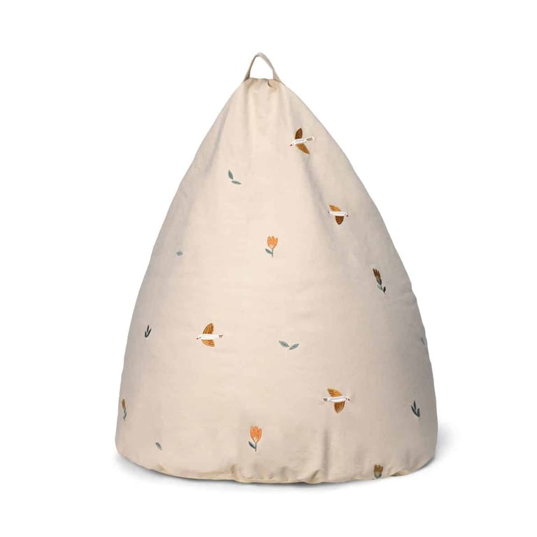 Dear April bestickter Sitzsack, Songbirds