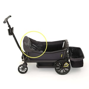 Kleinkind Sitzeinsatz für Veer Cruiser XL - dunkelgrau/schwarz