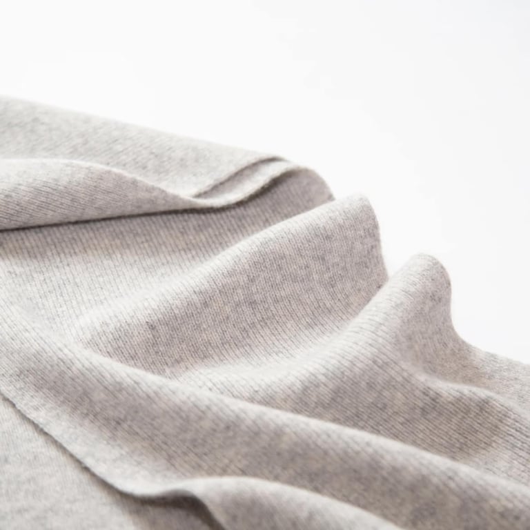 Papa Lobster Schal Karli, hellgrau melange 1