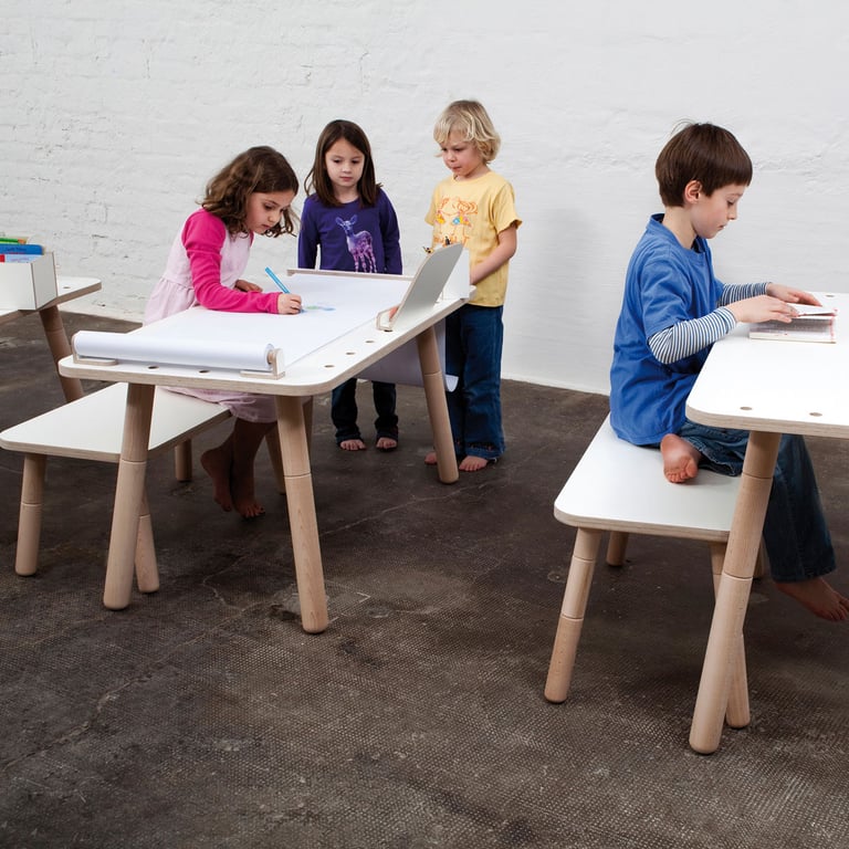 Pure Position mitwachsender Tisch, Reinweiss