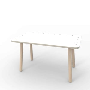 Pure Position, mitwachsender Tisch in reinweiss