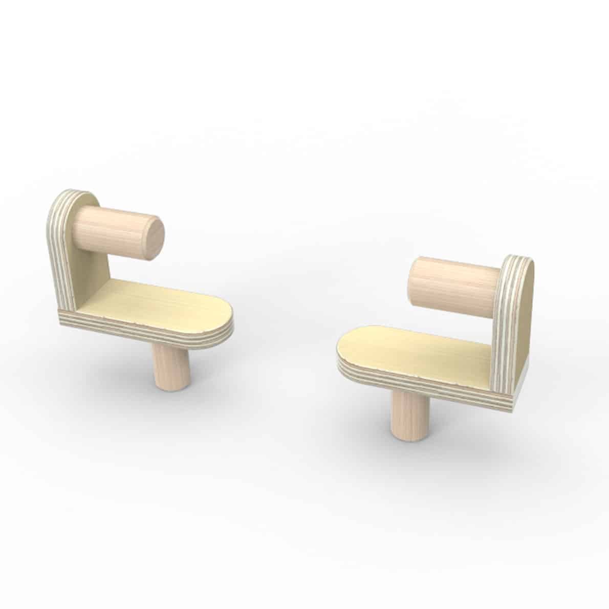 Pure Position Papierrollenhalter, mitwachsender Tisch, Birke