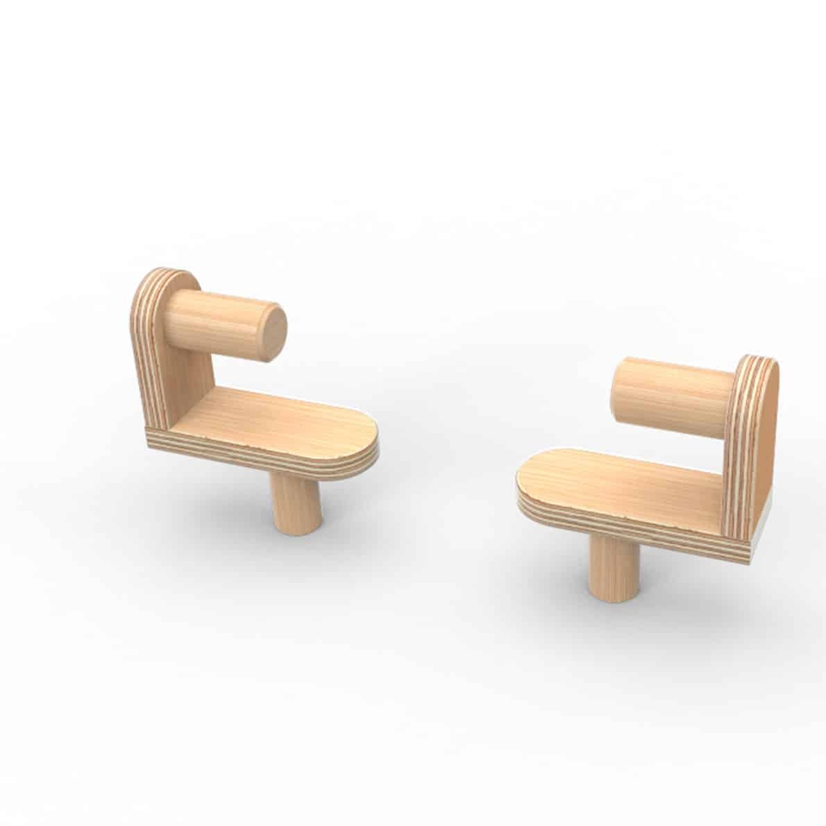 Pure Position Papierrollenhalter, mitwachsender Tisch, Buche