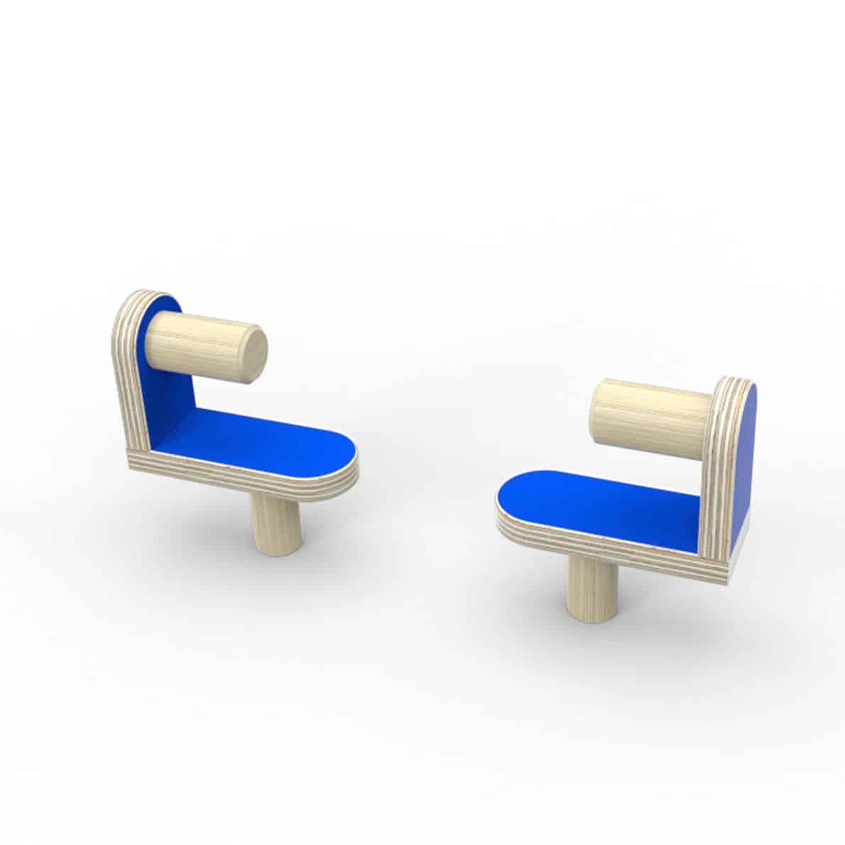 Pure Position Papierrollenhalter, mitwachsender Tisch, enzianblau