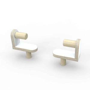 Pure Position Papierrollenhalter, mitwachsender Tisch, reinweiss