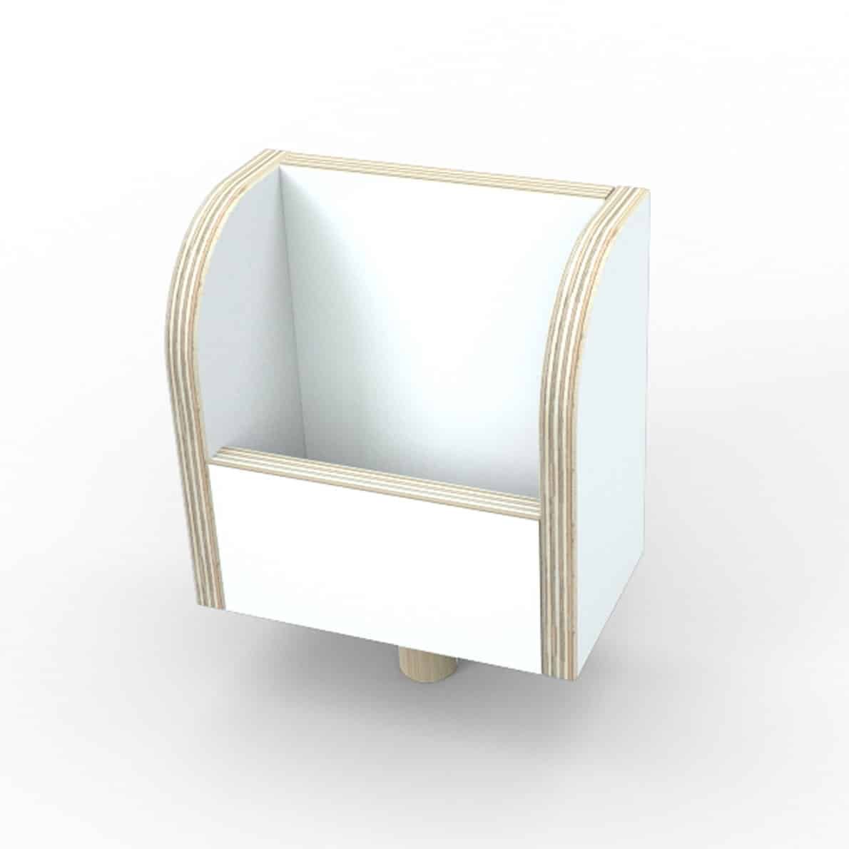 Pure Position Zettelbox, mitwachsender Tisch, reinweiss