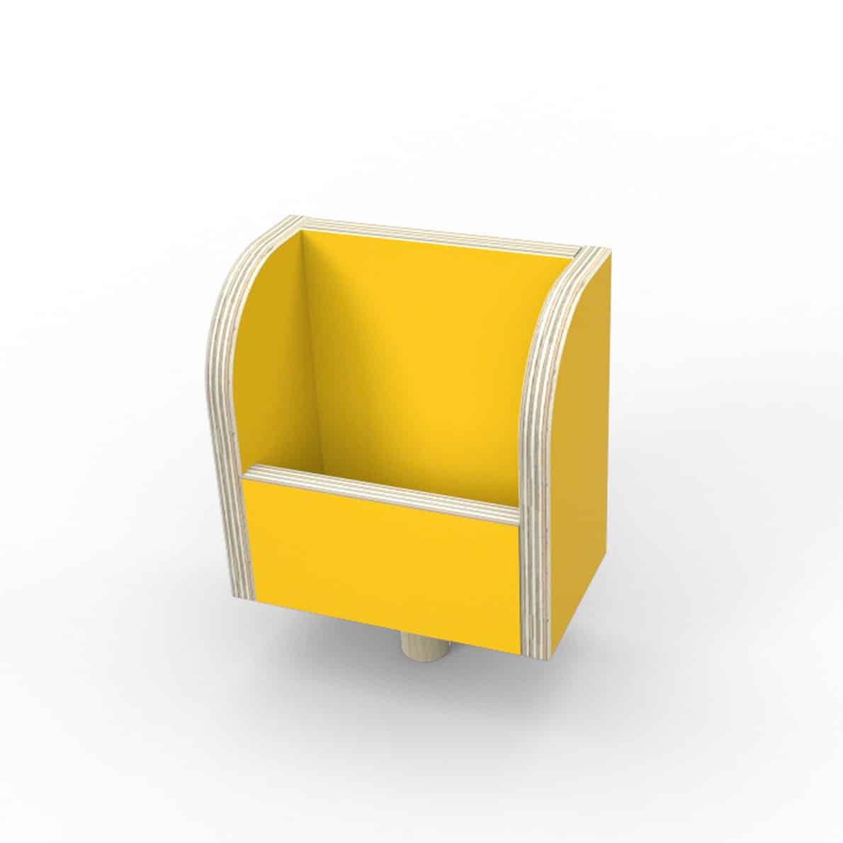 Pure Position Zettelbox, mitwachsender Tisch, sonnengelb