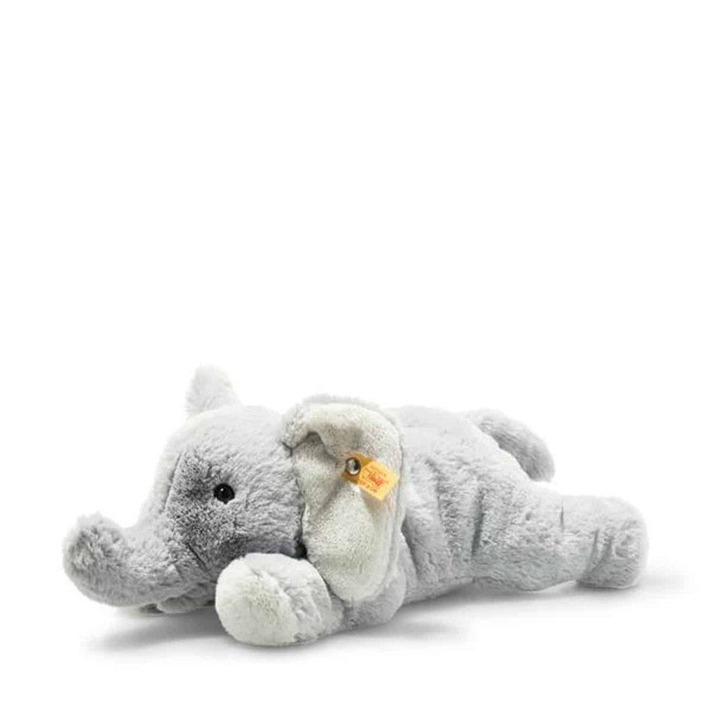 Steiff Kuscheltier Elna Elefant, hellgrau liegend
