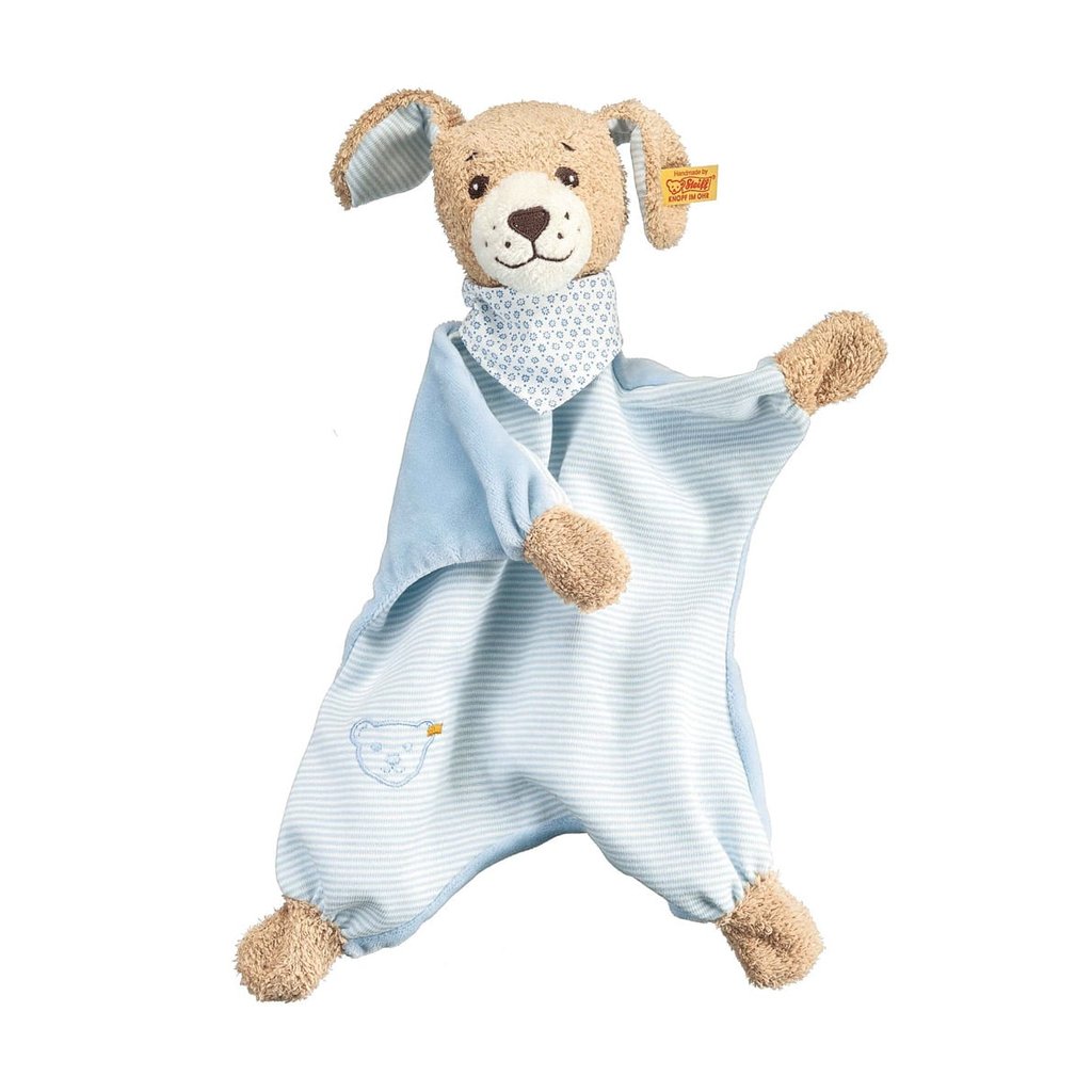 Steiff Schmusetuch Gute-Nacht-Hund, blau