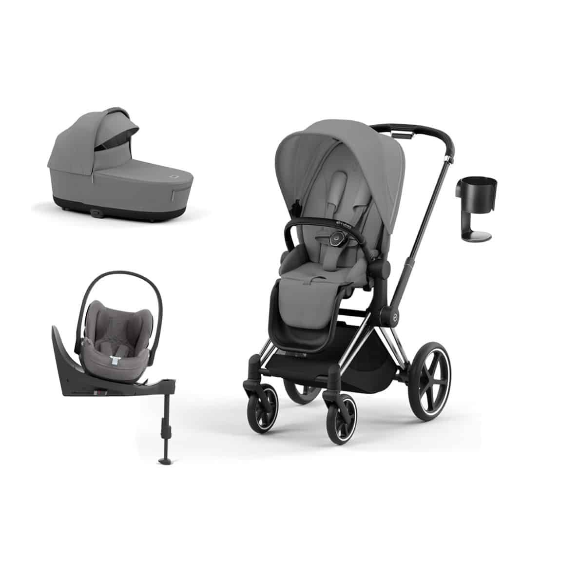 CYBEX Priam Kinderwagen-Bundle inkl. gratis Getränkehalter