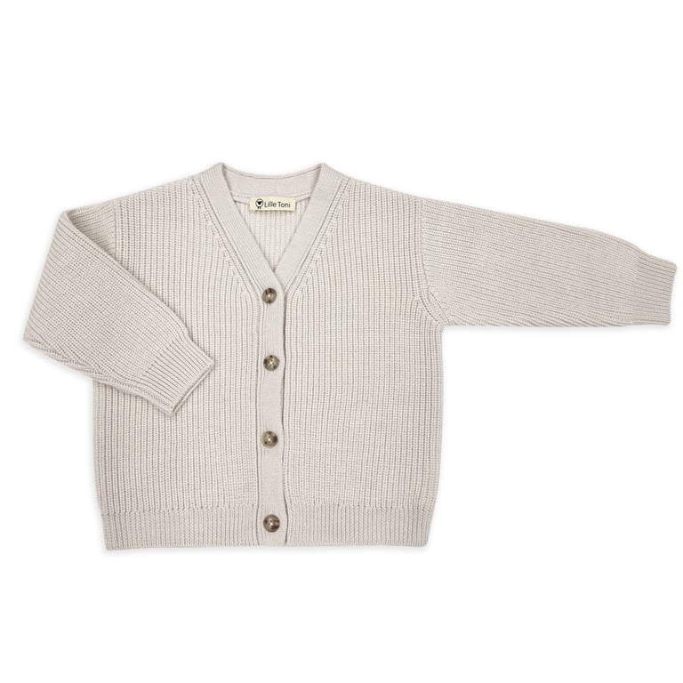 Lille Toni Strick-Cardigan Pauli, Creme