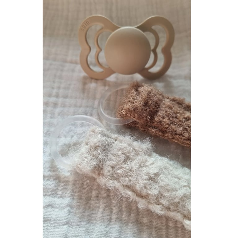 Chewies & More Schnullerkette Chewie Animal Clip Teddy Off-White 1