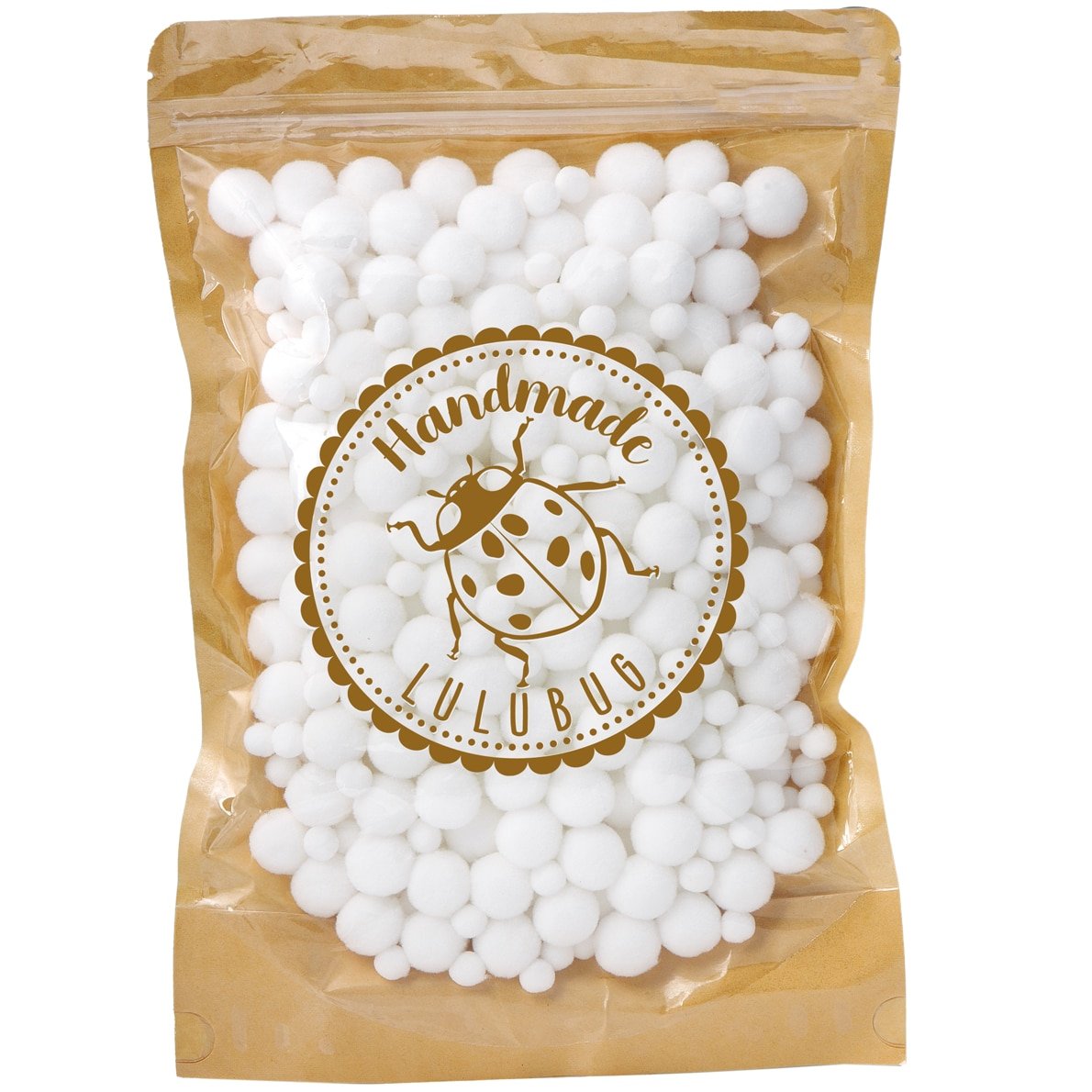Lulubug PomPon Set 500 Stück weiß 1