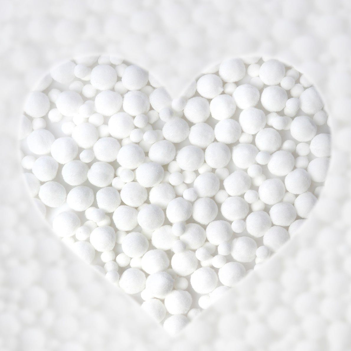 Lulubug PomPon Set 500 Stück weiß 3