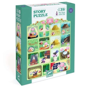 Djeco Puzzle Die drei kleinen Schweinchen - 35 Teile
