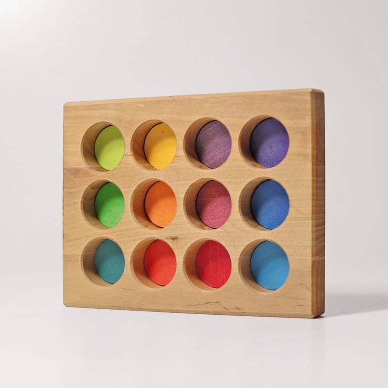 Grimm's Sortier-Brettchen Regenbogen 1